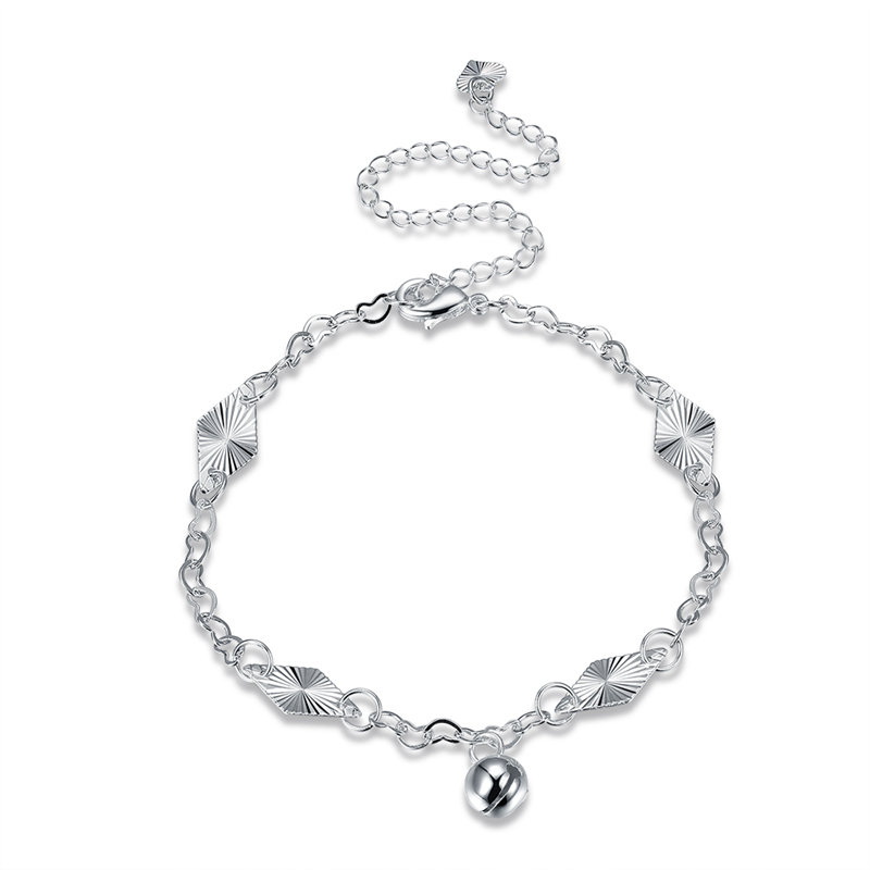 Simple Anklet Silver Bell Casual Anklet