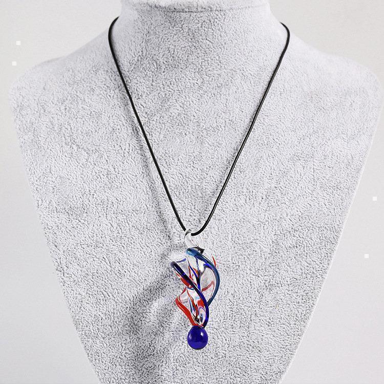 Fashion Crystal Glass Tornado Shape Pendant Handmade Necklace Statement Necklaces for Women