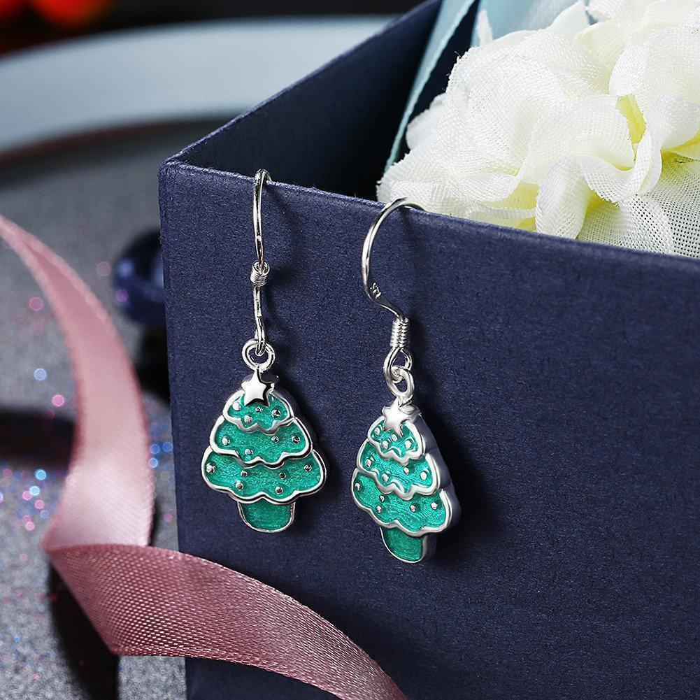 Christmas Jewelry Set Christmas Tree Oil Drip Earrings Necklace Kit